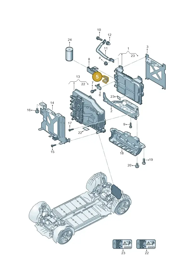 1EA907333 — Volkswagen ID.4 Pro (2020-2023) diagram 11a909195, position 5