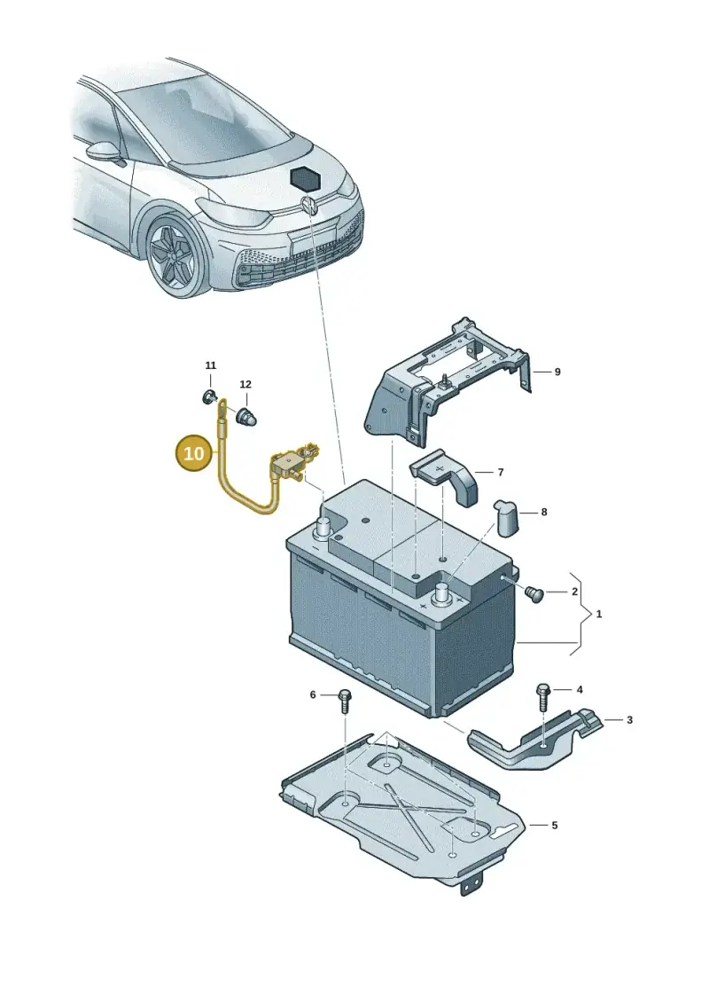 1EA915181A — Volkswagen ID.3 (2019-2025) diagram 10a915000, position 10