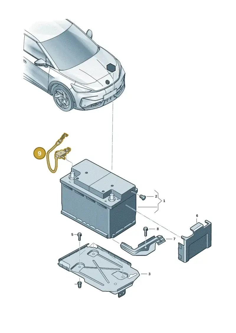 1EA915181C — Volkswagen ID.UNYX (2024-) diagram 11h915000, position 9