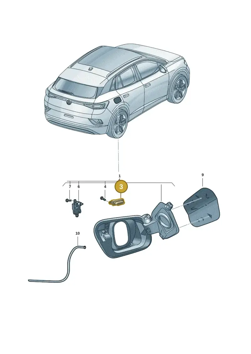 1EA915211A — Volkswagen ID.4 Pro (2020-2023) diagram 11a809000, position 3
