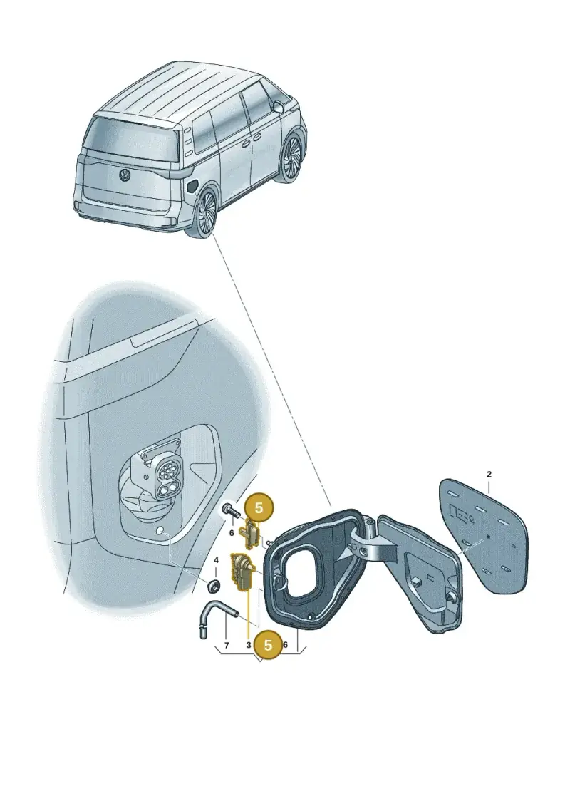 1EA915211A — Volkswagen ID.Buzz (2022-) diagram 15a809500, position 5