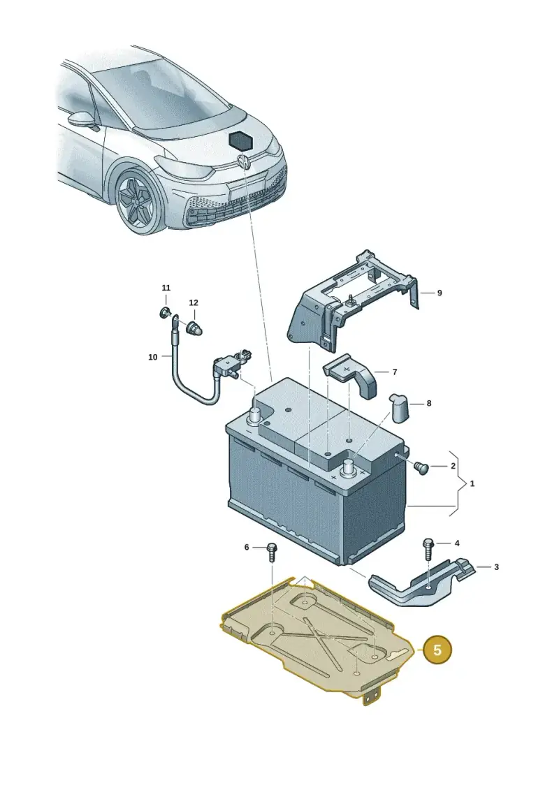 1EA915331D — Volkswagen ID.3 Pro (2019-2024) diagram 10a915000, position 5