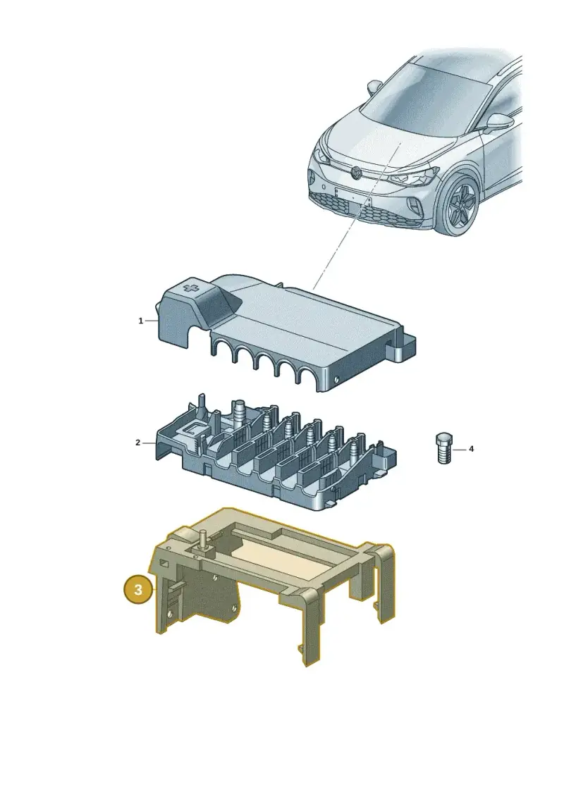 1EA915345 — Volkswagen ID.UNYX (2024-) diagram 11a937020, position 3