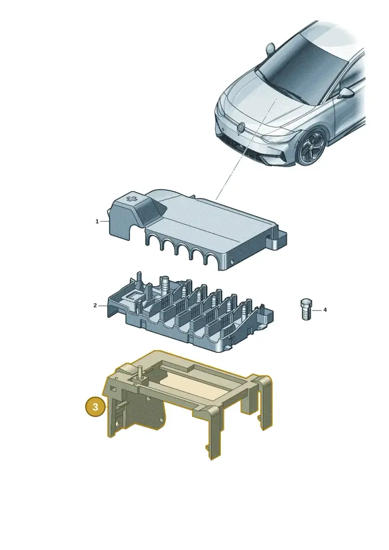 1EA915345A — Volkswagen ID.7 Limousine Pro (2023-) diagram 14b937020, position 3