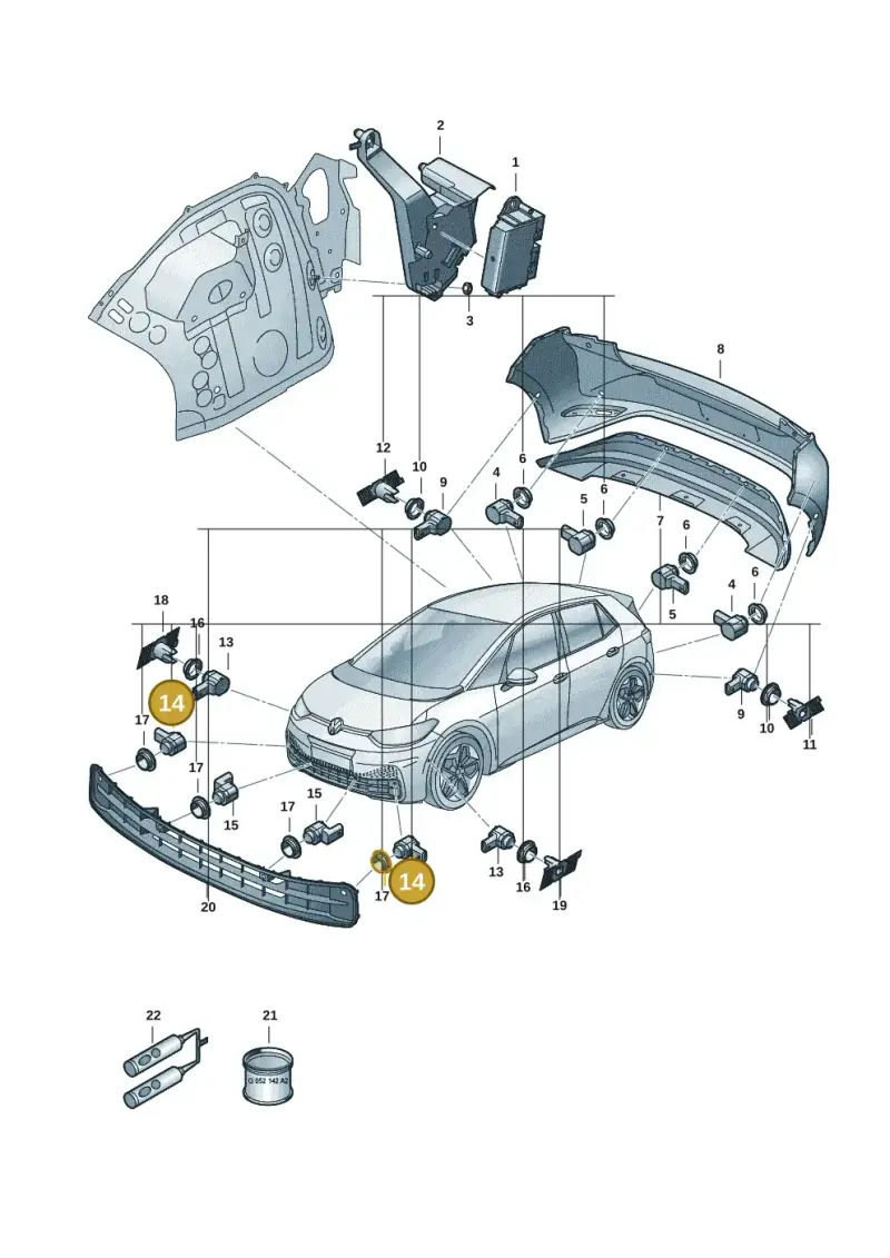 1EA919275 — Volkswagen ID.3 (2019-2025) diagram 10a919000, position 14