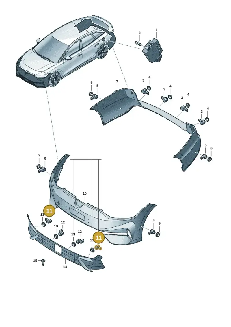 1EA919275 — Volkswagen ID.7 (2023-2025) diagram 14b919000, position 11