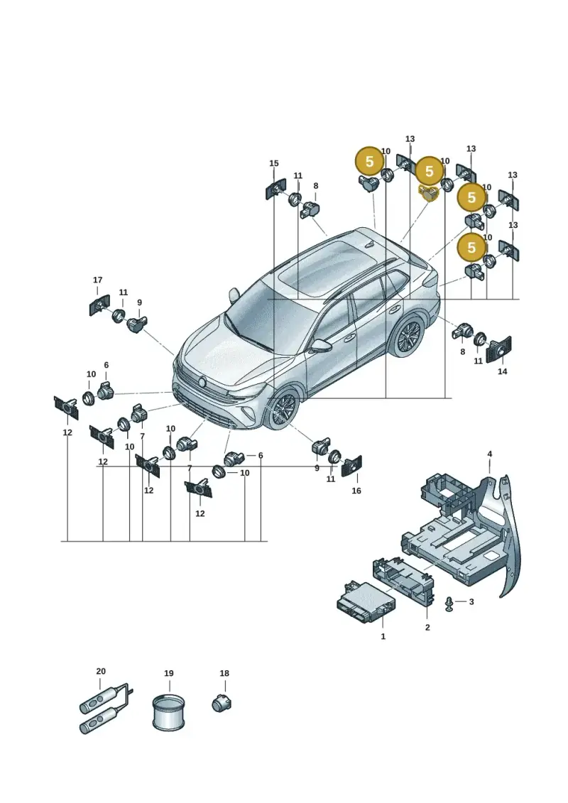 1EA919275 — Volkswagen Tiguan (2023-2025) diagram 57x919000, position 5