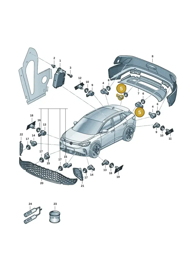 1EA919275C — Volkswagen ID.4 Pro (2020-2023) diagram 11a919000, position 5
