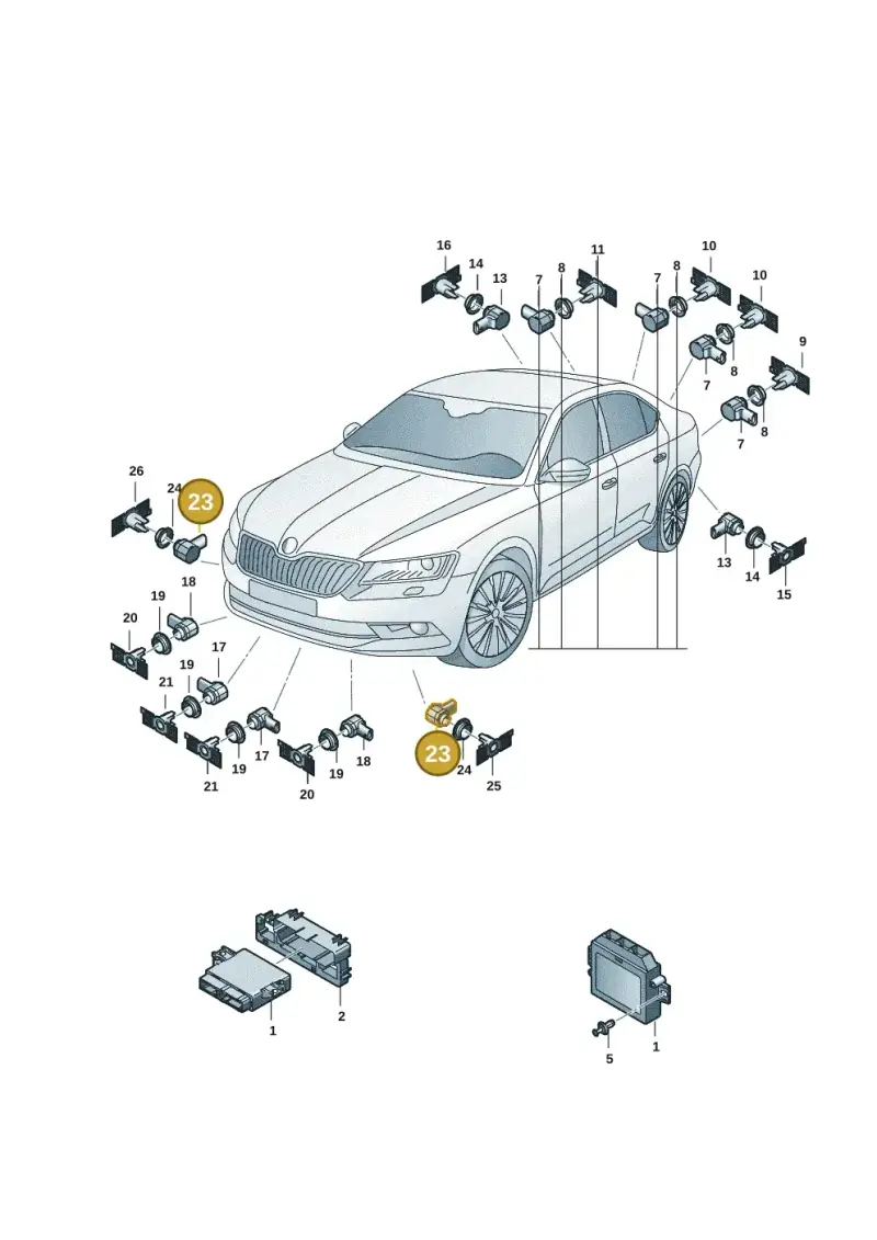 1EA919275C — Skoda Superb Combi (2023-) diagram 3p0919000, position 23