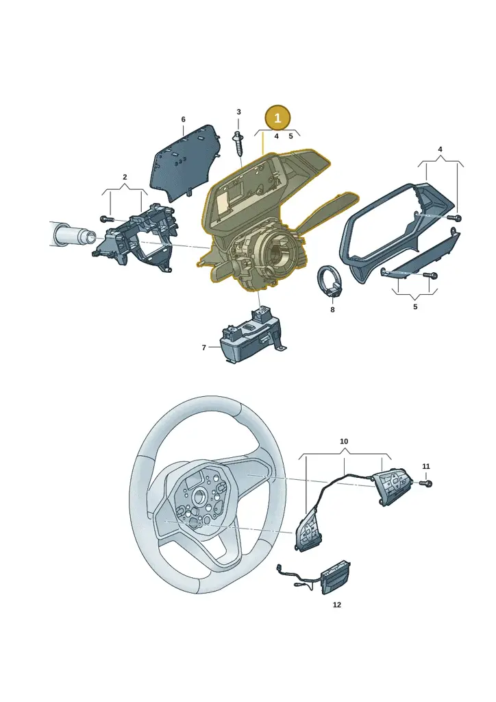 1EA953508JWJW — Volkswagen ID.4 (2020-2025) diagram 10a953050, position 1