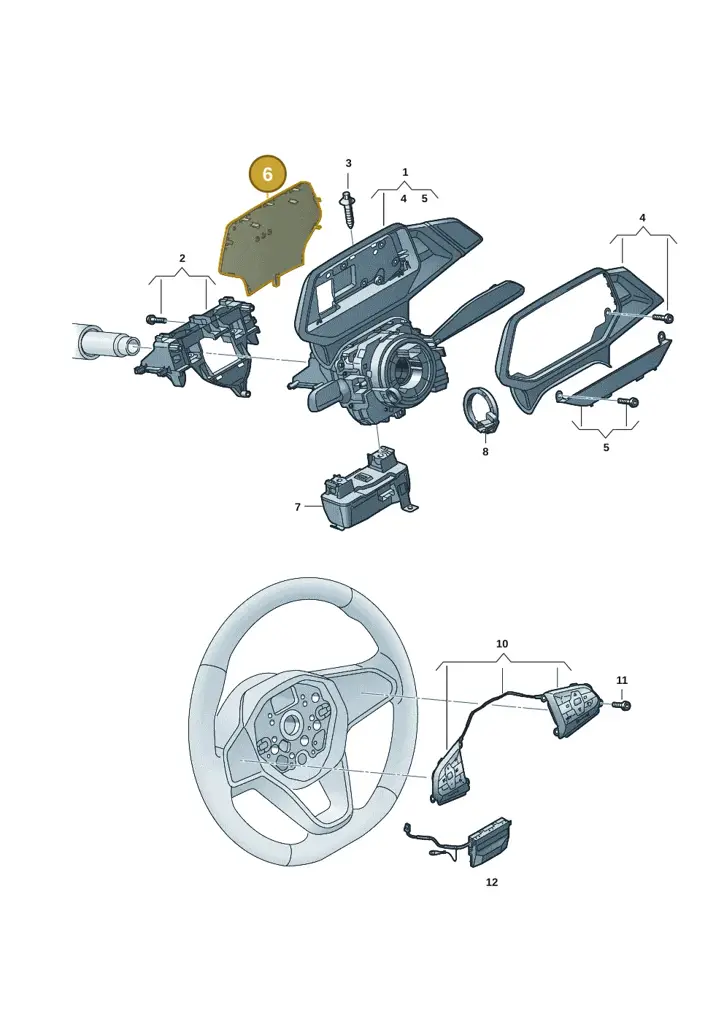 1EA9535797CN — Volkswagen ID.4 (2020-2025) diagram 10a953050, position 6