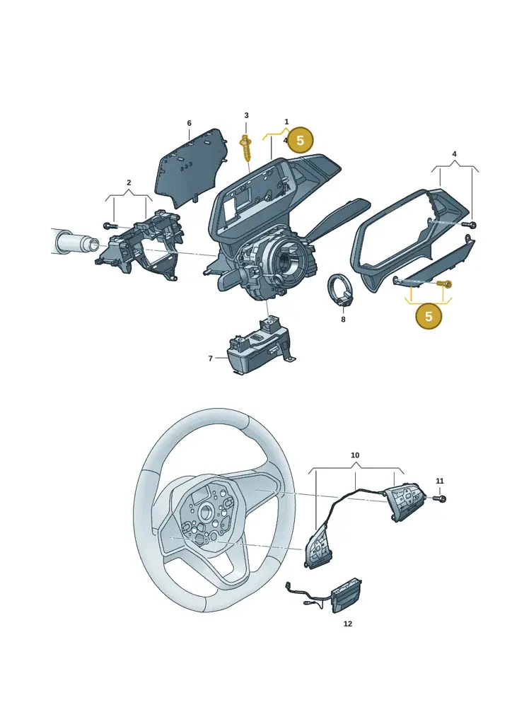 1EA9535819B9 — SEAT EBoost CUPRA (2021-) diagram 10a953050, position 5