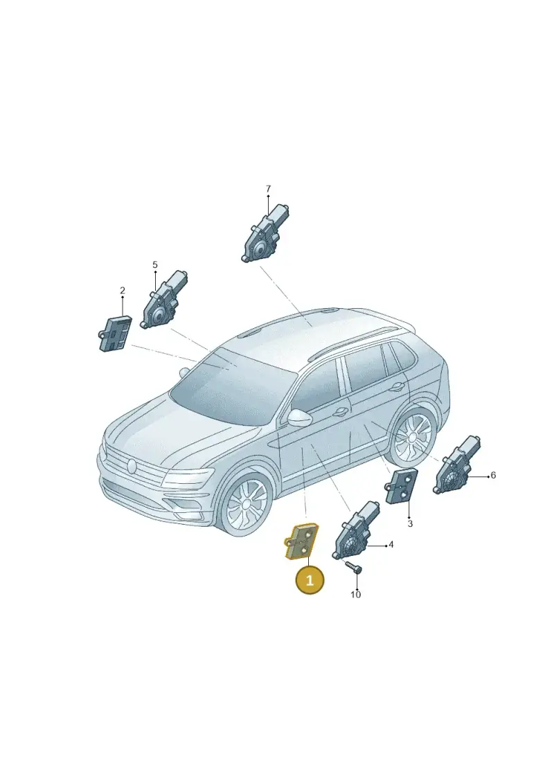 1EA959593B — Volkswagen ID.6 X (2021-) diagram 519959150, position 1