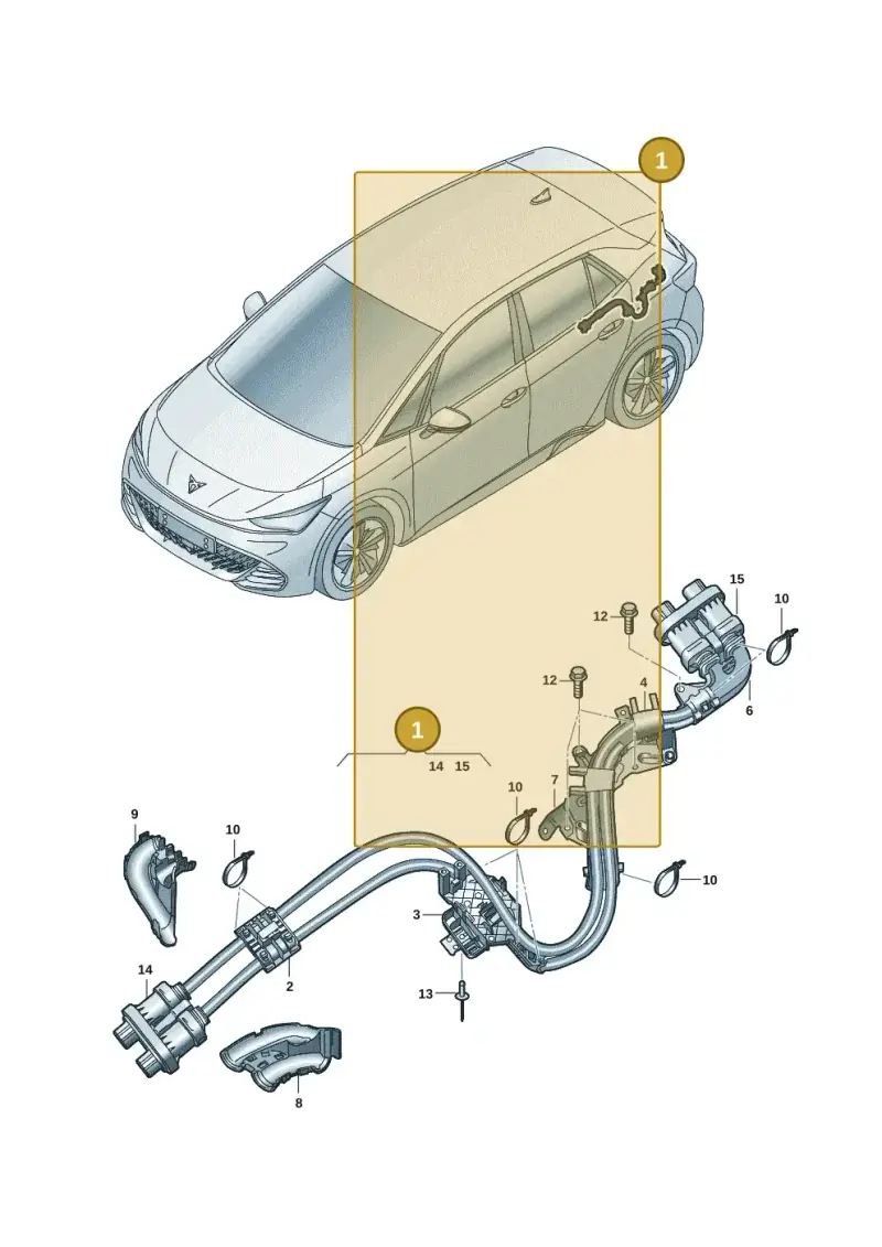 1EA971015AK — SEAT CUPRA Tavascan (2023-) diagram 10s970008, position 1