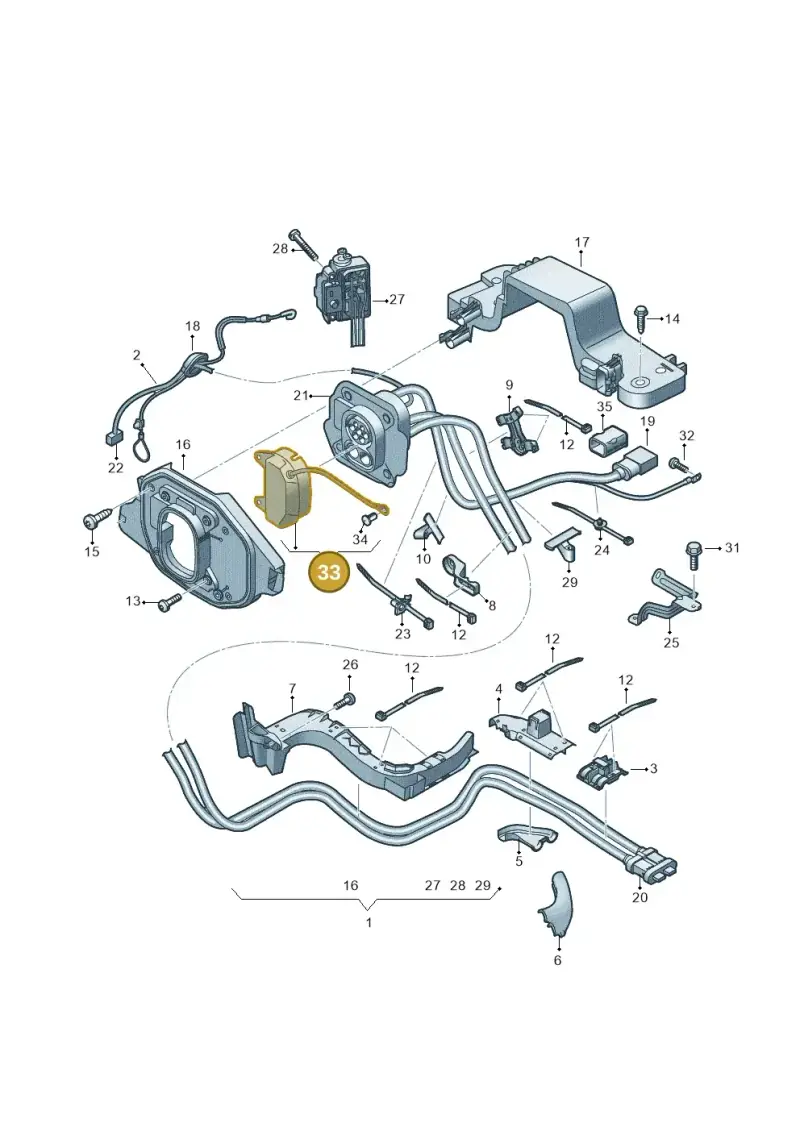 1EA971393E — Audi Q4 Sportback (2021-2025) diagram 89a970310, position 33