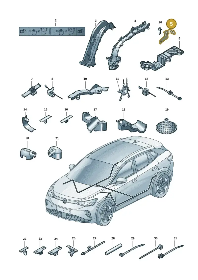 1EA971458J — Volkswagen ID.4 Pro (2020-2023) diagram 11a972001, position 5