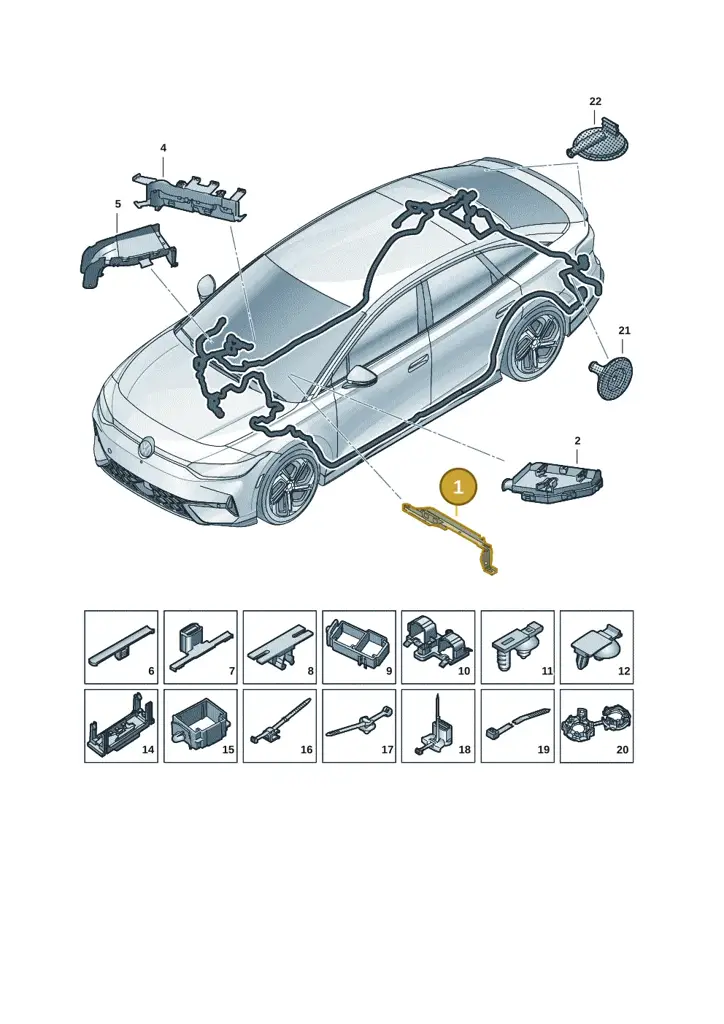 1EA971615K — Volkswagen ID.7 Limousine Pro (2023-) diagram 14b972001, position 1