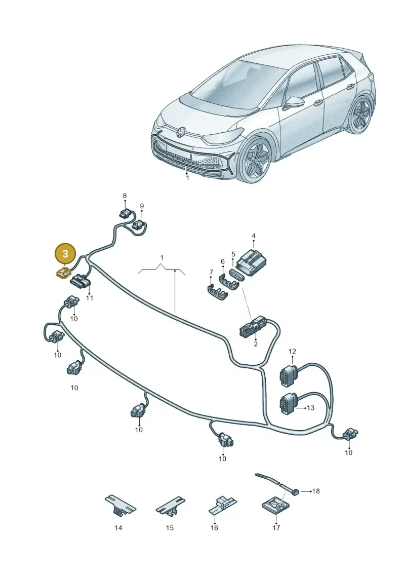 1EA971633 — Volkswagen ID.3 (2019-2025) diagram 10a971000, position 3
