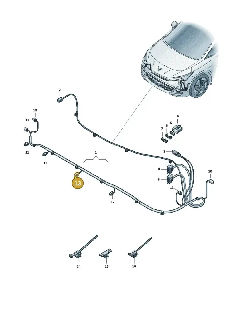 1EA971633 — SEAT CUPRA Born (2021-) diagram 10s971000, position 13