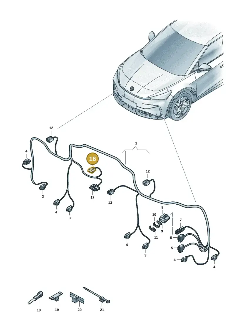 1EA971633 — Volkswagen ID.UNYX (2024-) diagram 11h971000, position 16