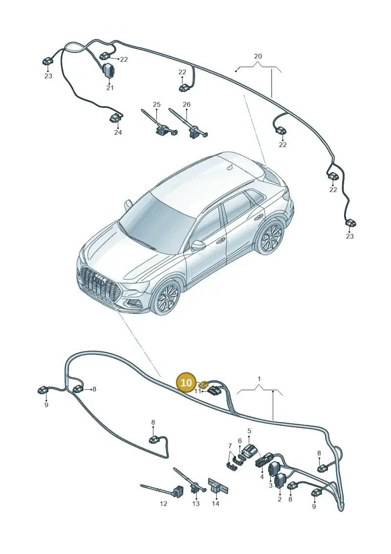 1EA971633 — Audi Q4 Sportback (2022-) diagram 89a972700, position 10