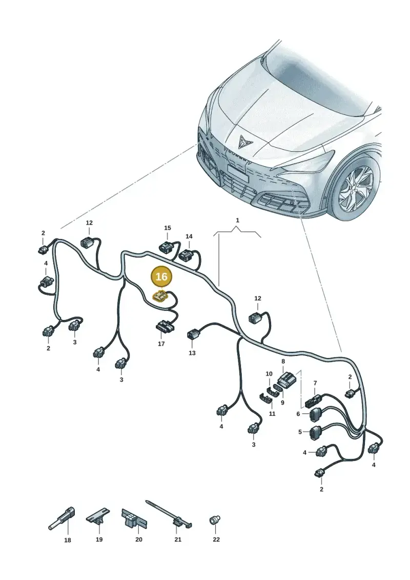 1EA971633 — SEAT CUPRA Tavascan (2023-) diagram 20h971000, position 16