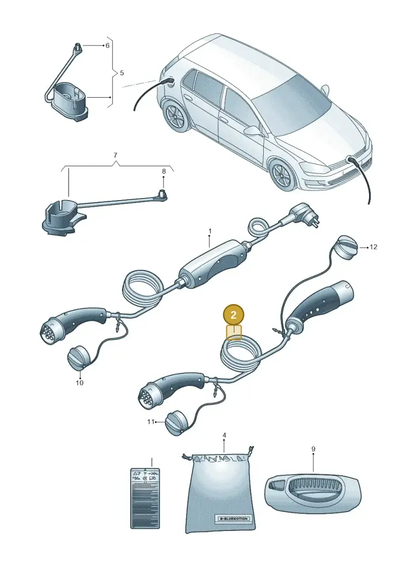 1EA971639 — Volkswagen E-Golf (2014-2021) diagram 774971200, position 2