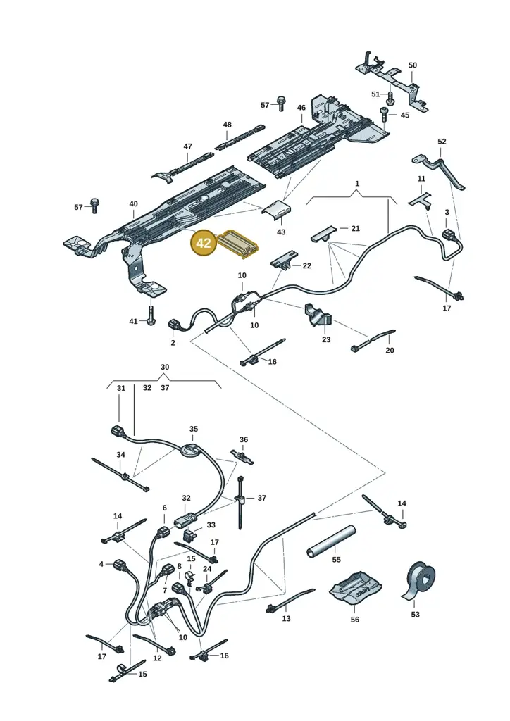 1EA971783A — Volkswagen ID.7 Limousine Pro (2023-) diagram 14b970100, position 42