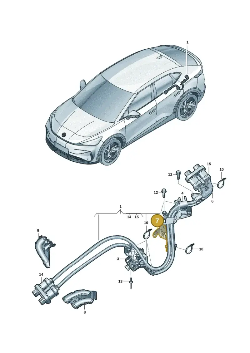 1EA971806 — Volkswagen ID.UNYX (2024-) diagram 11h970050, position 7