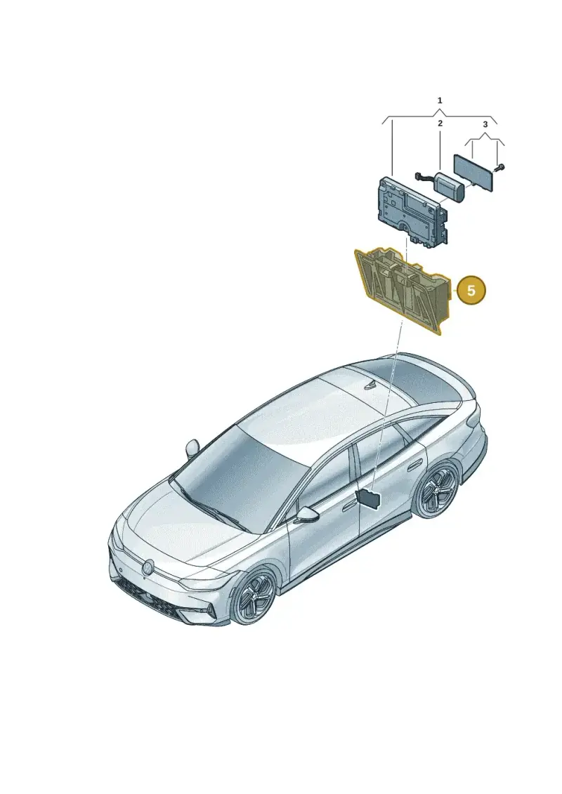 1EA971845 — Volkswagen ID.7 Limousine Pro (2023-) diagram 14b035600, position 5