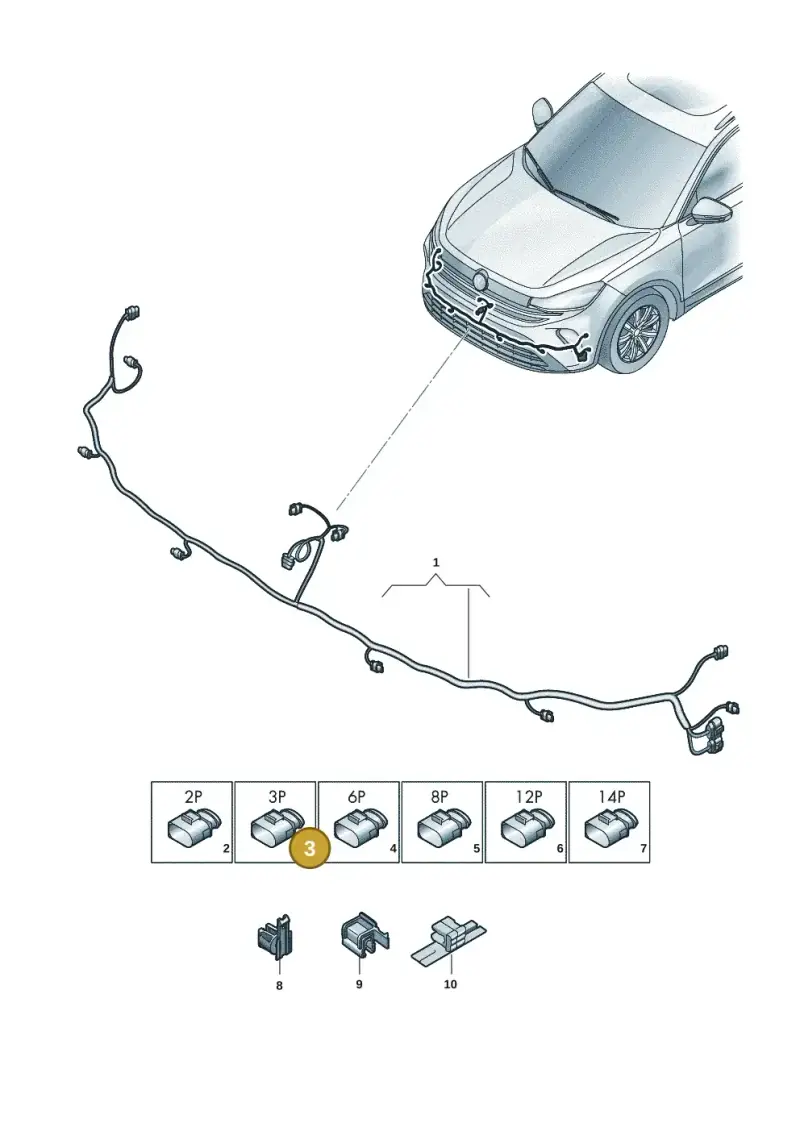 1EA973703D — Volkswagen Tiguan 2.0 (2023-) diagram 57x971000, position 3