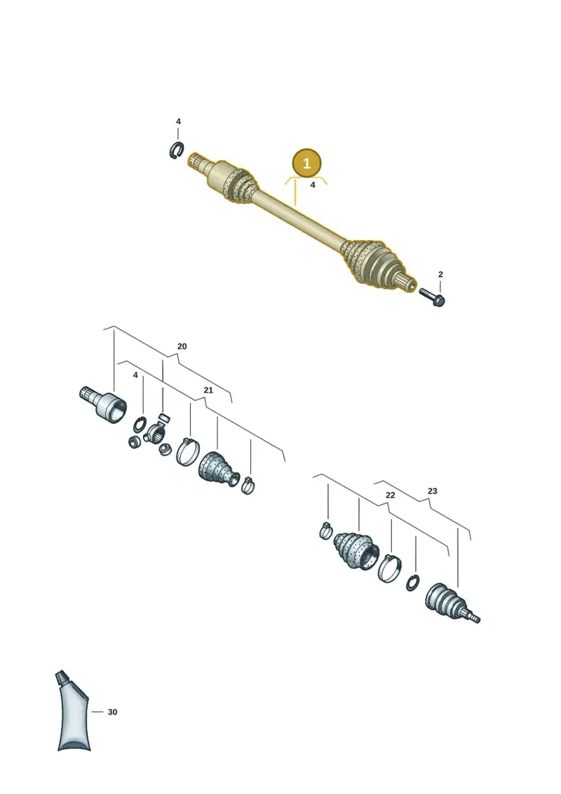 1EB407272B — Volkswagen ID.7 (2023-2025) diagram 11a407020, position 1
