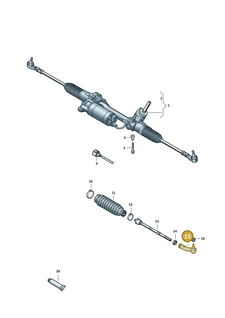 1EB422811A — Volkswagen ID.7 Limousine Pro (2023-) diagram 15a423150, position 15
