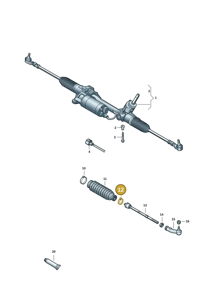 1EB422907 — Volkswagen ID.7 Limousine Pro (2023-) diagram 15a423150, position 12
