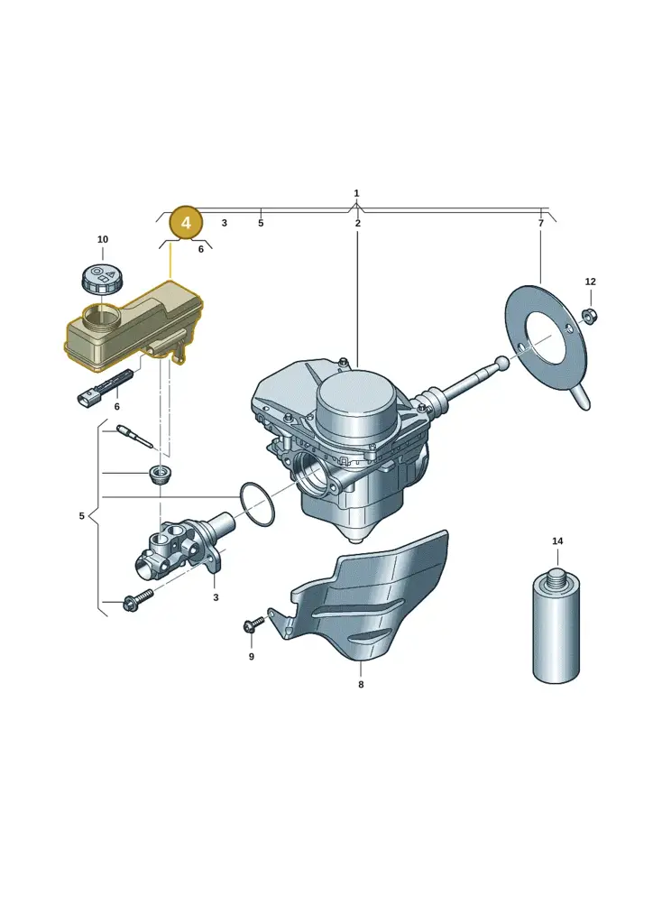 1EB611301 — Volkswagen ID.7 Limousine Pro (2023-) diagram 14b612000, position 4