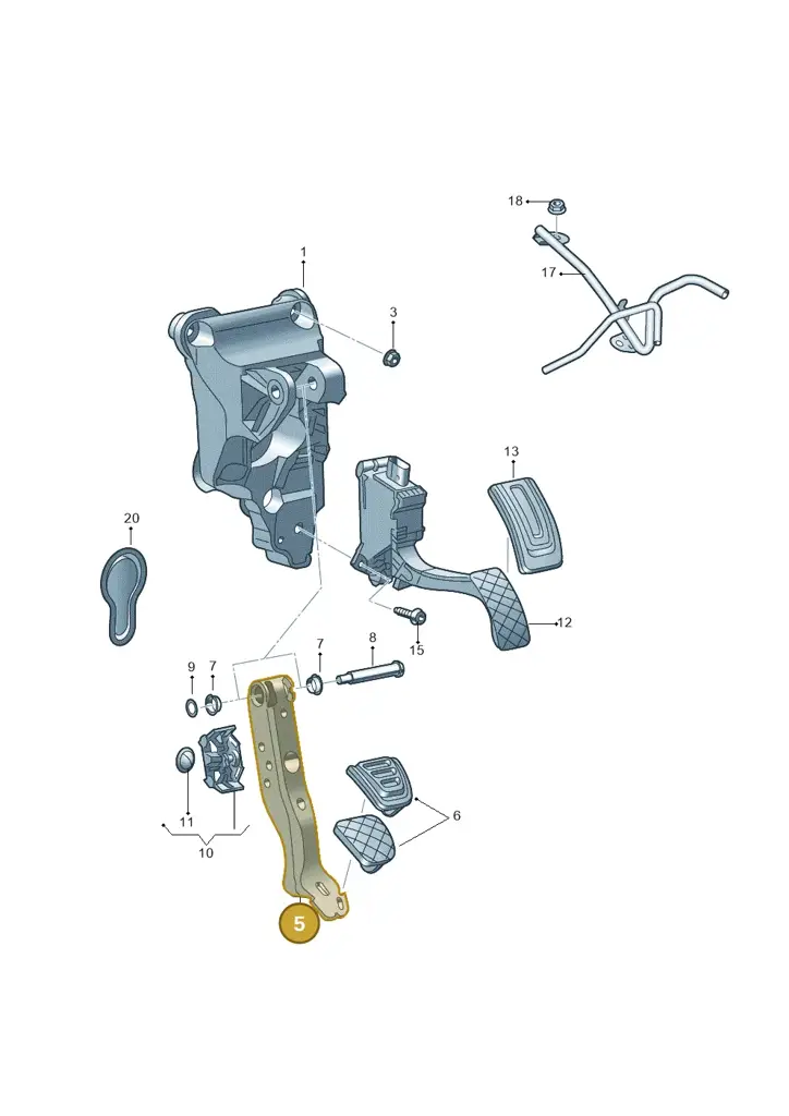 1EB723151B — Volkswagen ID.7 Limousine Pro (2023-) diagram 837721600, position 5
