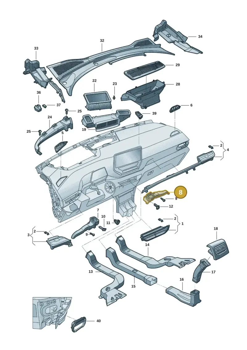1EB819152C — Volkswagen ID.6 X (2021-) diagram 12d819300, position 8