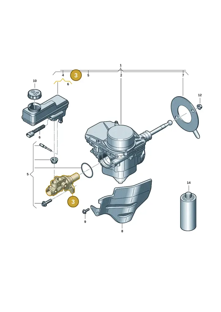 1EC614019A — Volkswagen ID.7 Limousine Pro (2023-) diagram 14b612000, position 3