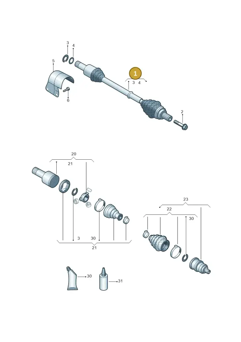 1ED407271B — Volkswagen ID.6 X (2021-) diagram 519407200, position 1