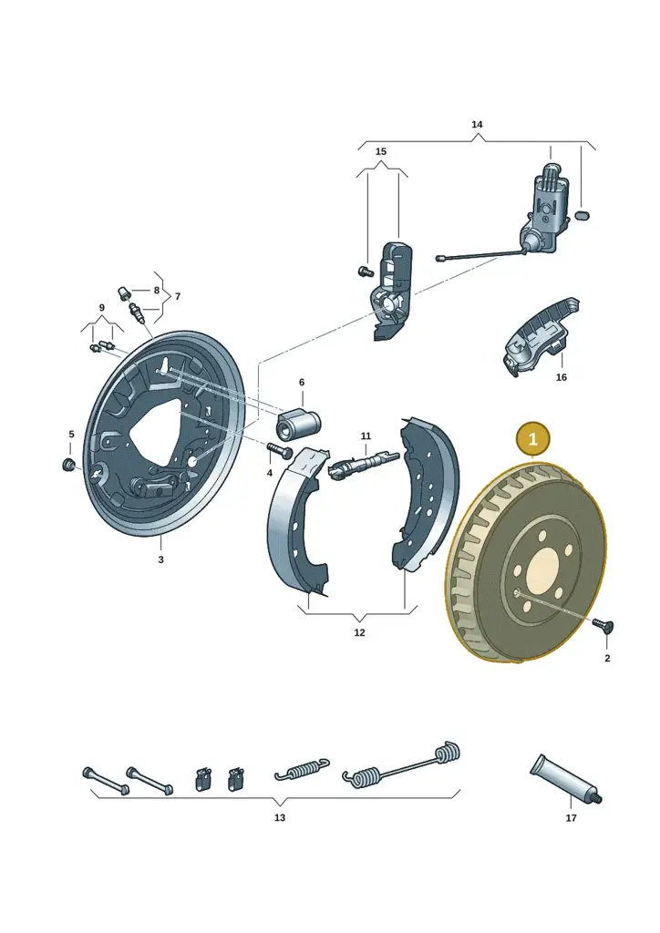 1ED609617A — SEAT CUPRA Tavascan (2023-) diagram 14b609000, position 1