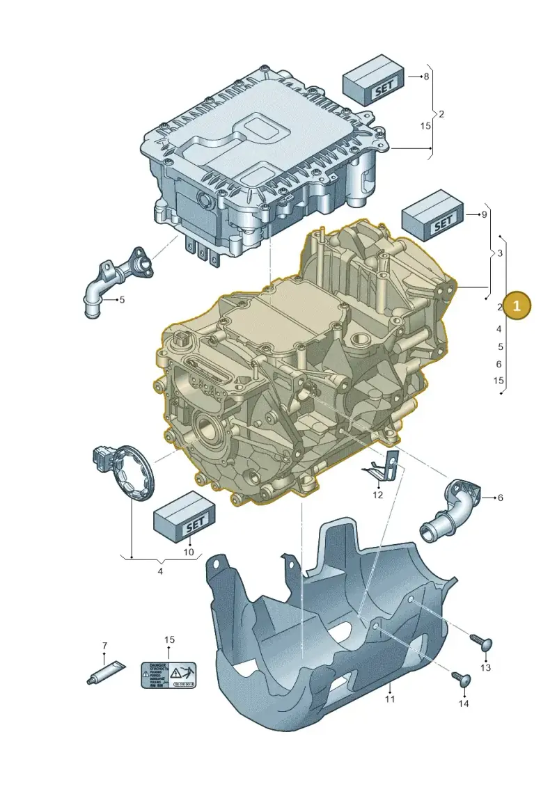 1ED901134 — Audi Q4 Sportback (2021-2025) diagram 11a901000, position 1