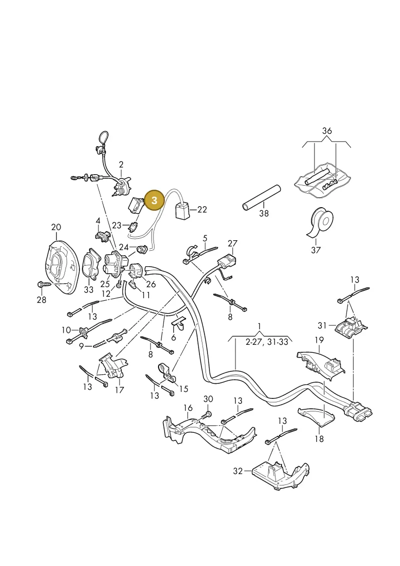 1EE915651 — Volkswagen ID.4 Pro (2020-2023) diagram 11a970006, position 3