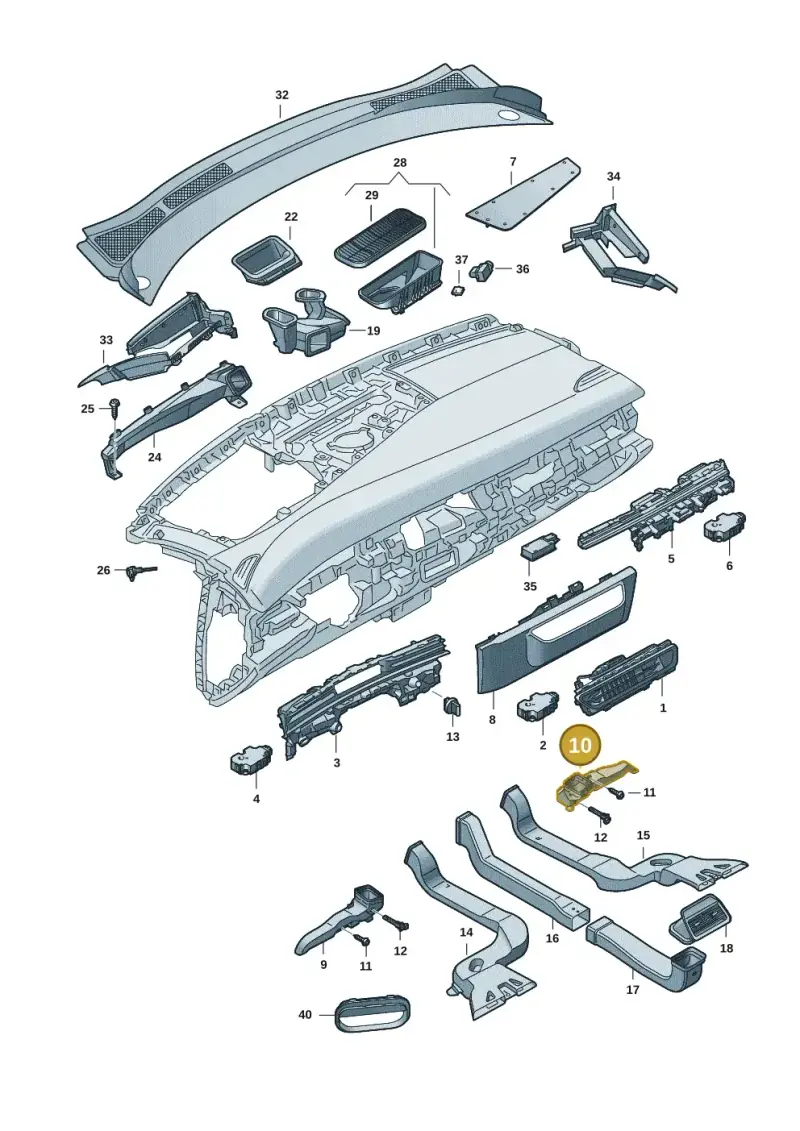 1EF819152 — Volkswagen ID.7 Limousine Pro (2023-) diagram 14b819300, position 10