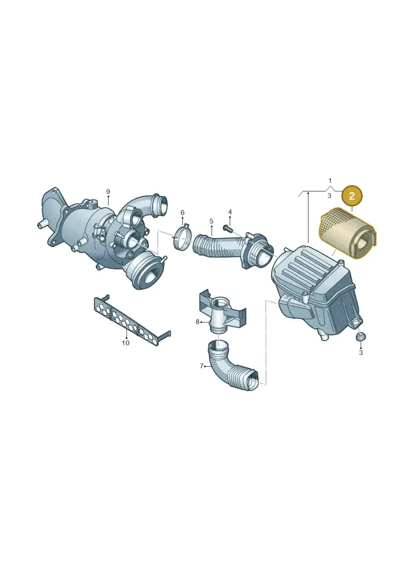 1F0129620 — Volkswagen Jetta 1.6 (2014-2018) diagram 649129170, position 2