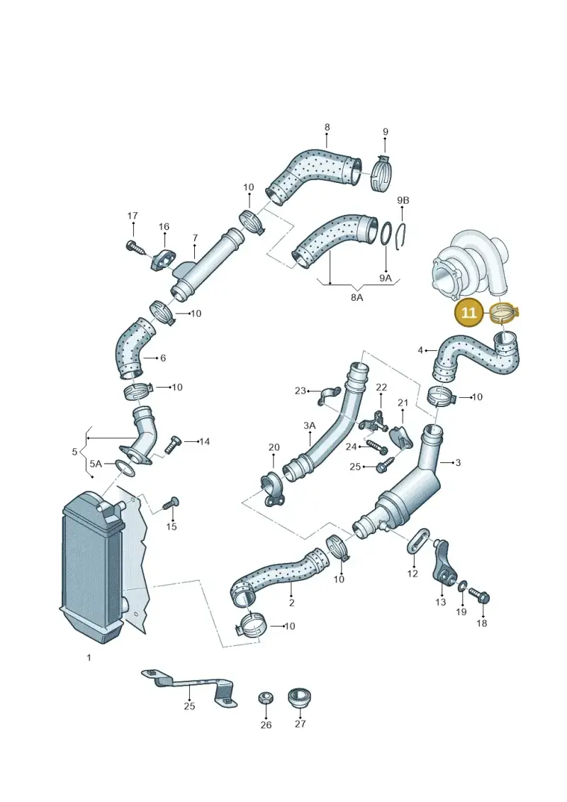 1H0145917A — Volkswagen Polo (2008-2009) diagram 231145400, position 11