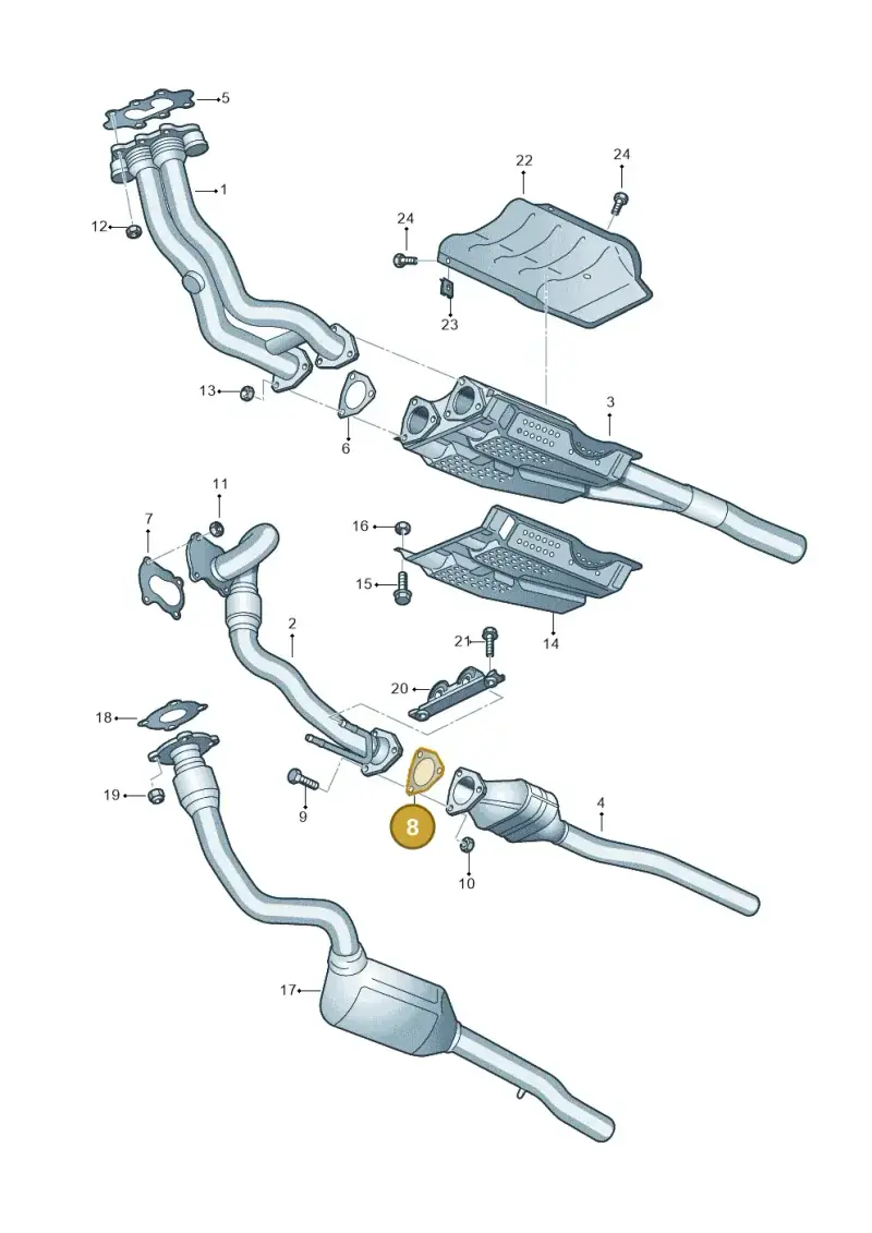 1H0253115C — Volkswagen Jetta/Wagon (2002-2006) diagram 194253580, position 8