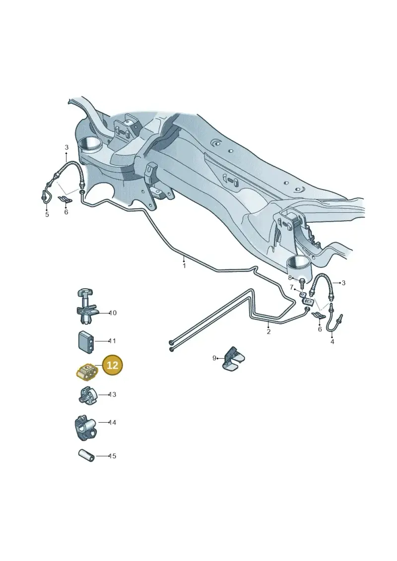1H0611797 — Volkswagen Caddy kombi (2015-2020) diagram 690611400, position 12