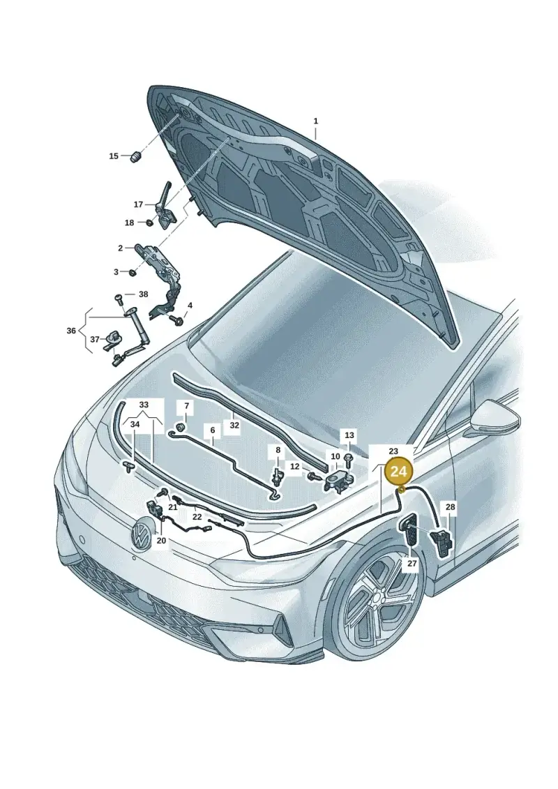 1H0877294 — Volkswagen ID.7 Limousine Pro (2023-) diagram 14b823000, position 24