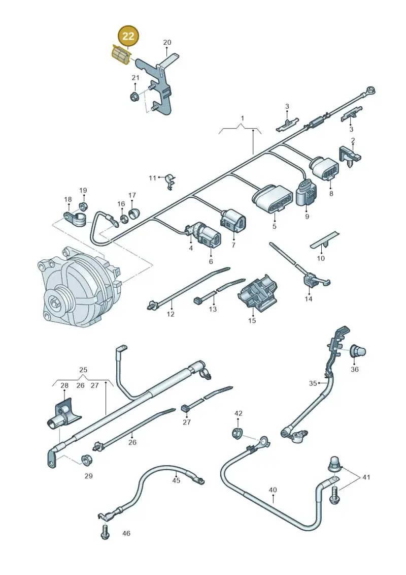 1H0971615AB — Audi Q3 (2018-2025) diagram 597972000, position 22