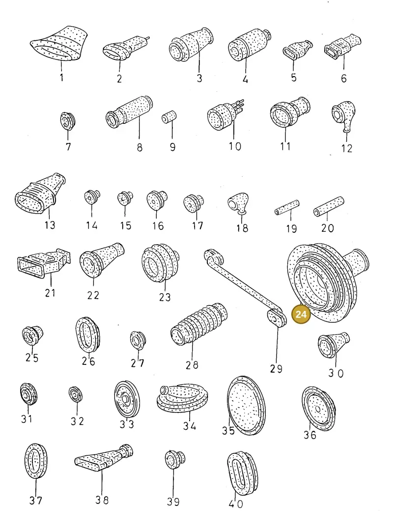 1H0971840 — SEAT TOLEDO        SEAT MOD.97>99 (1996-1999) diagram 130974000, position 24